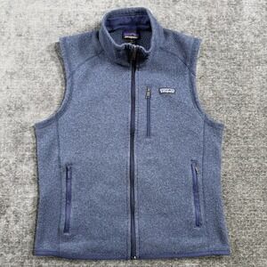 Patagonia Better Sweater Vest Men's Size Medium Navy Blue Fleece Full Zip 25881